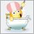 Grafik Badewanne Smiley zum Download