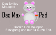 Bild mit einer Maus und Schriftzug Max Mauspad